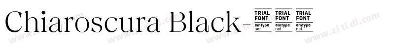 Chiaroscura Black字体转换